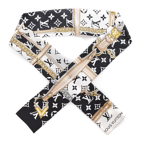 louis vuitton black monogram confidential bandeau scarf wrap|louis vuitton twilly scarf.